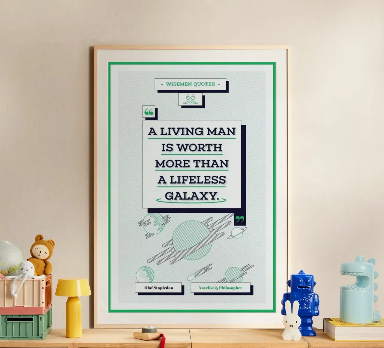 Olaf Stapledon poster da Aycan Elijah Yilmaz