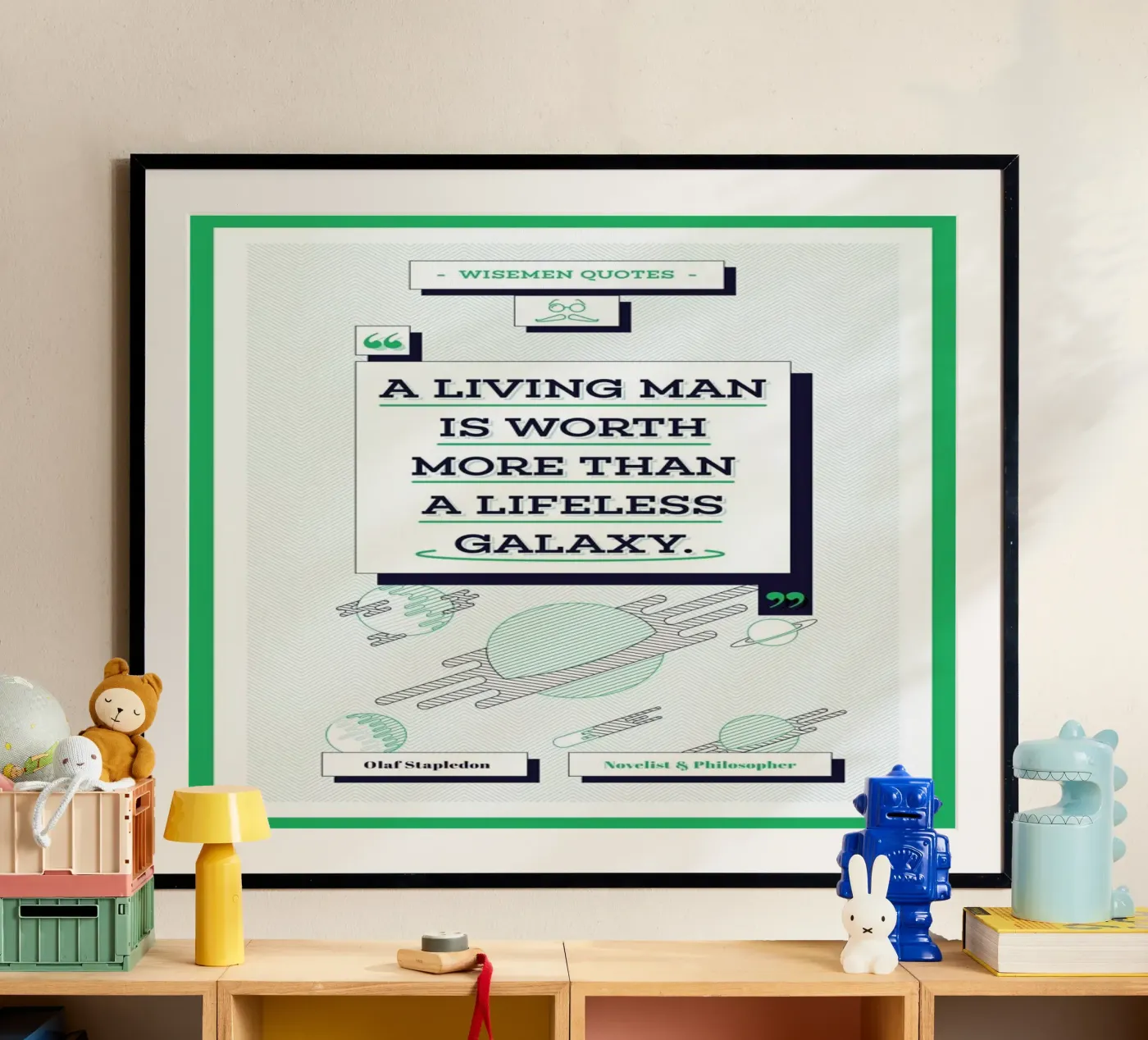 Olaf Stapledon poster by Aycan Elijah Yilmaz