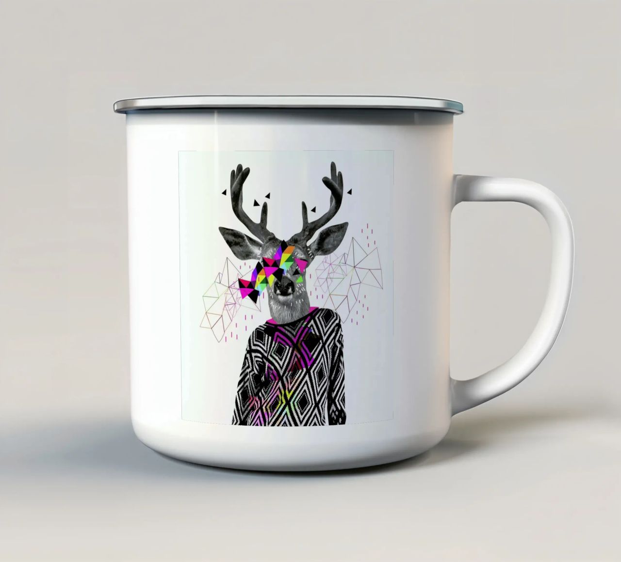 WWWW tazza in smalto da Kris Tate