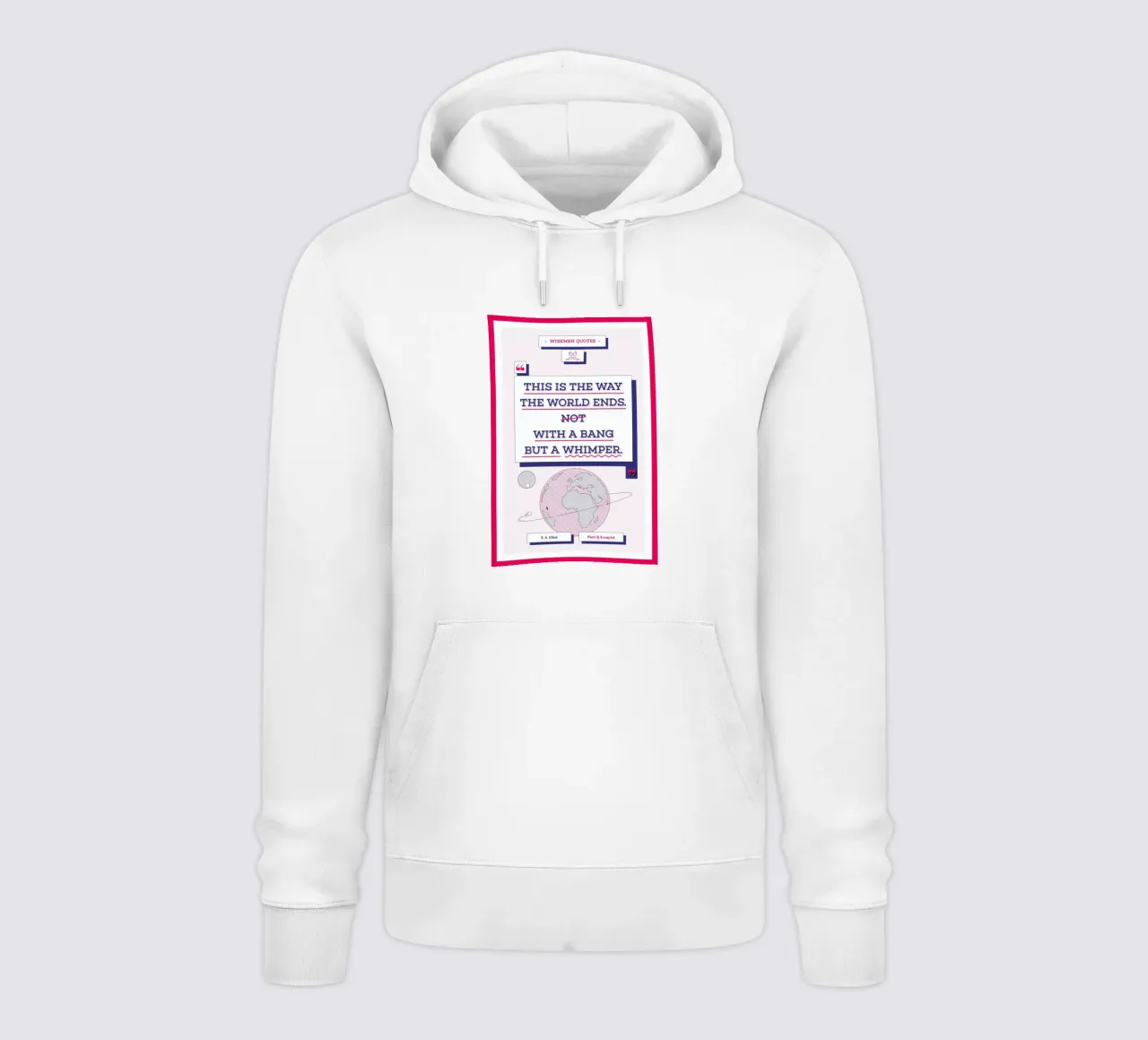 T. S. Eliot felpa con cappuccio da Aycan Elijah Yilmaz