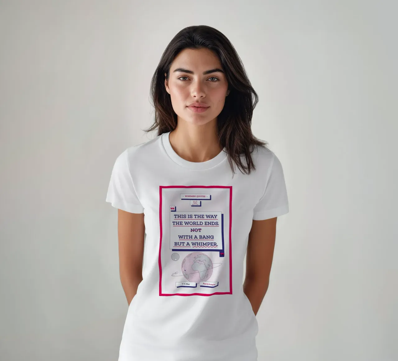T. S. Eliot t-shirt van Aycan Elijah Yilmaz