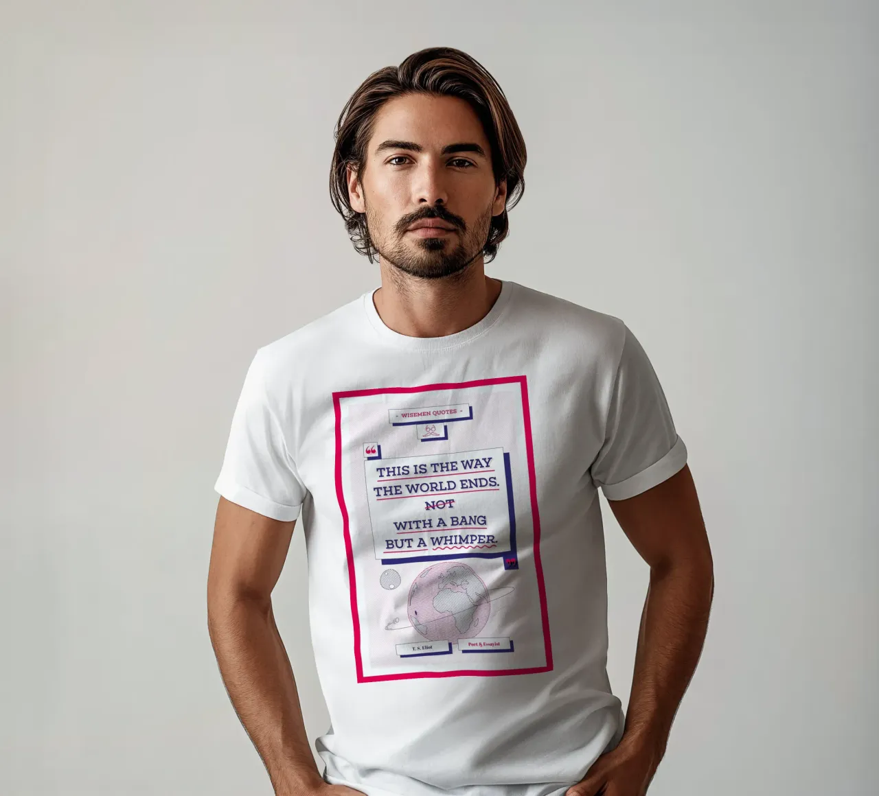 T. S. Eliot t-shirt da Aycan Elijah Yilmaz