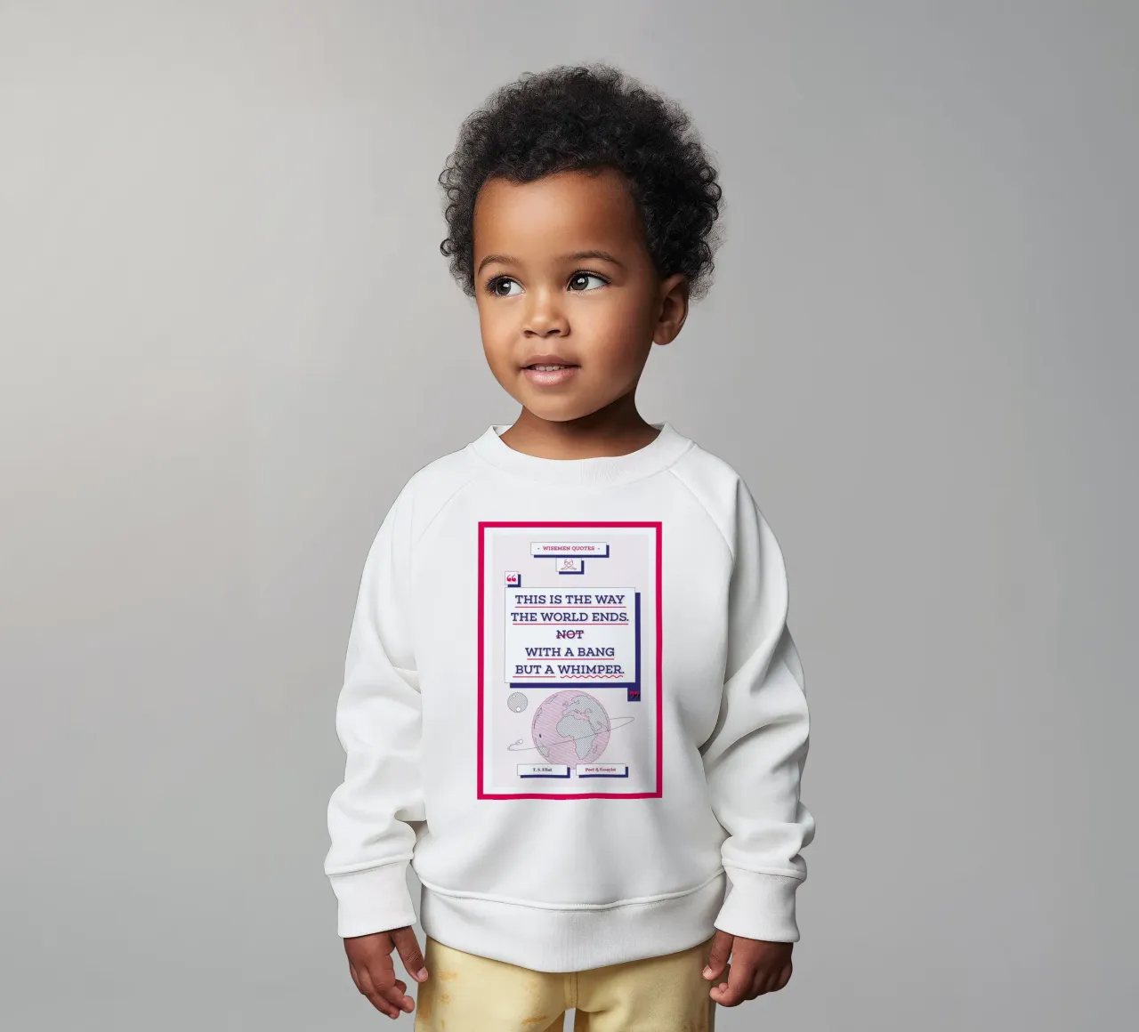 T. S. Eliot baby sweatshirt van Aycan Elijah Yilmaz