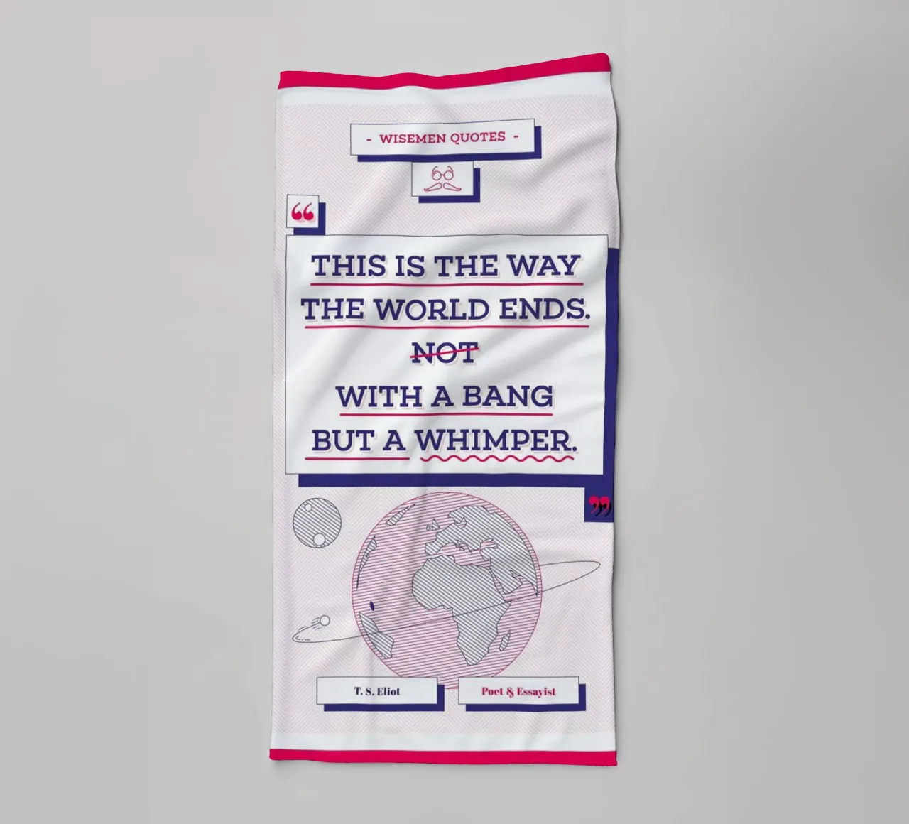 T. S. Eliot asciugamano da bagno da Aycan Elijah Yilmaz