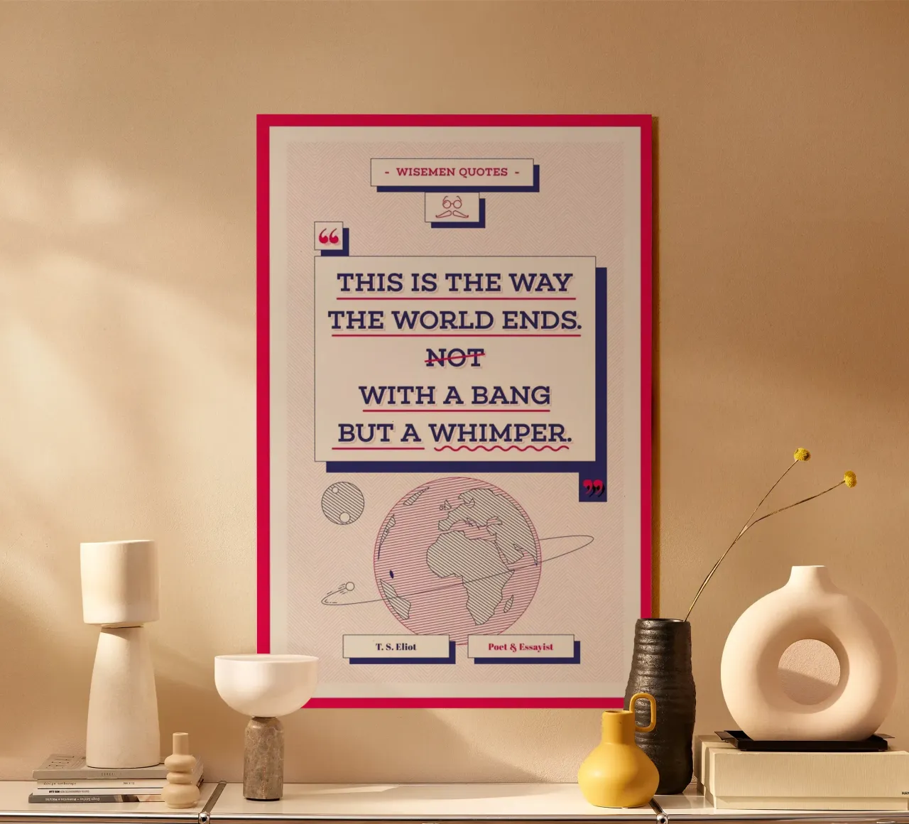 T. S. Eliot plexiglass da Aycan Elijah Yilmaz