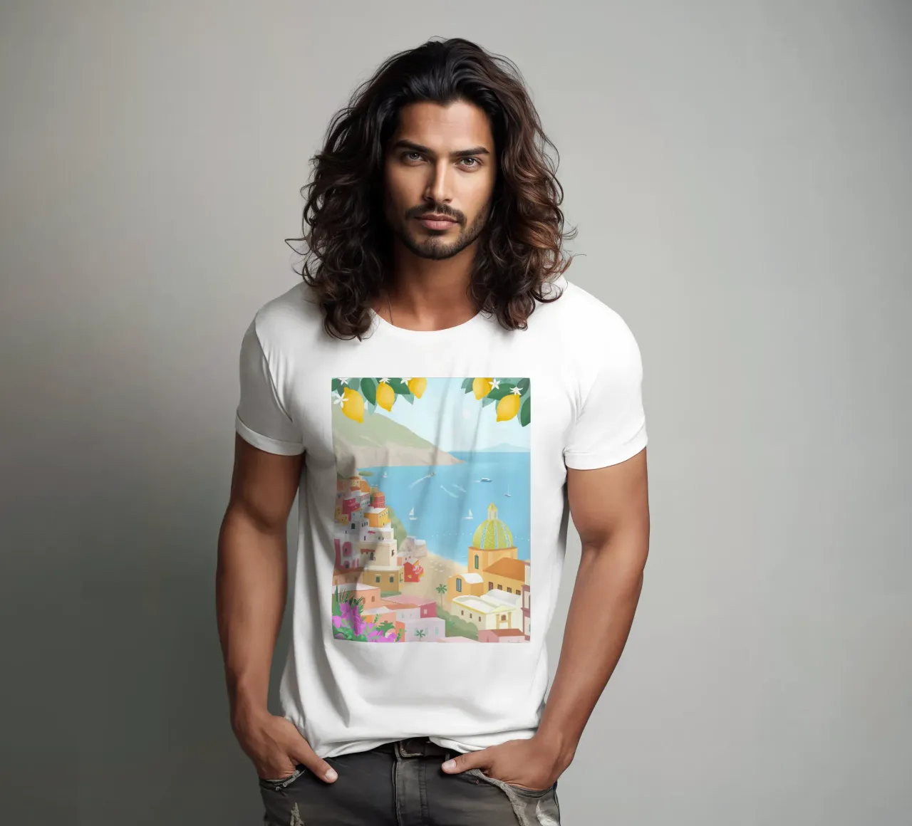 Amalfi Coast t-shirt da PetrArts