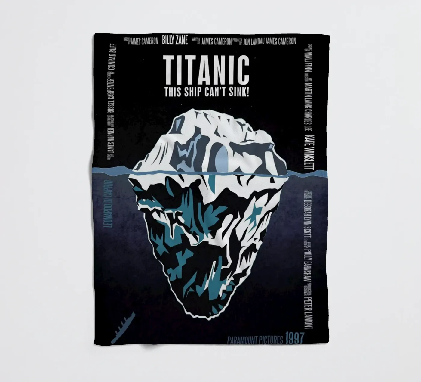 Titanic fleece blanket by Aycan Elijah Yilmaz