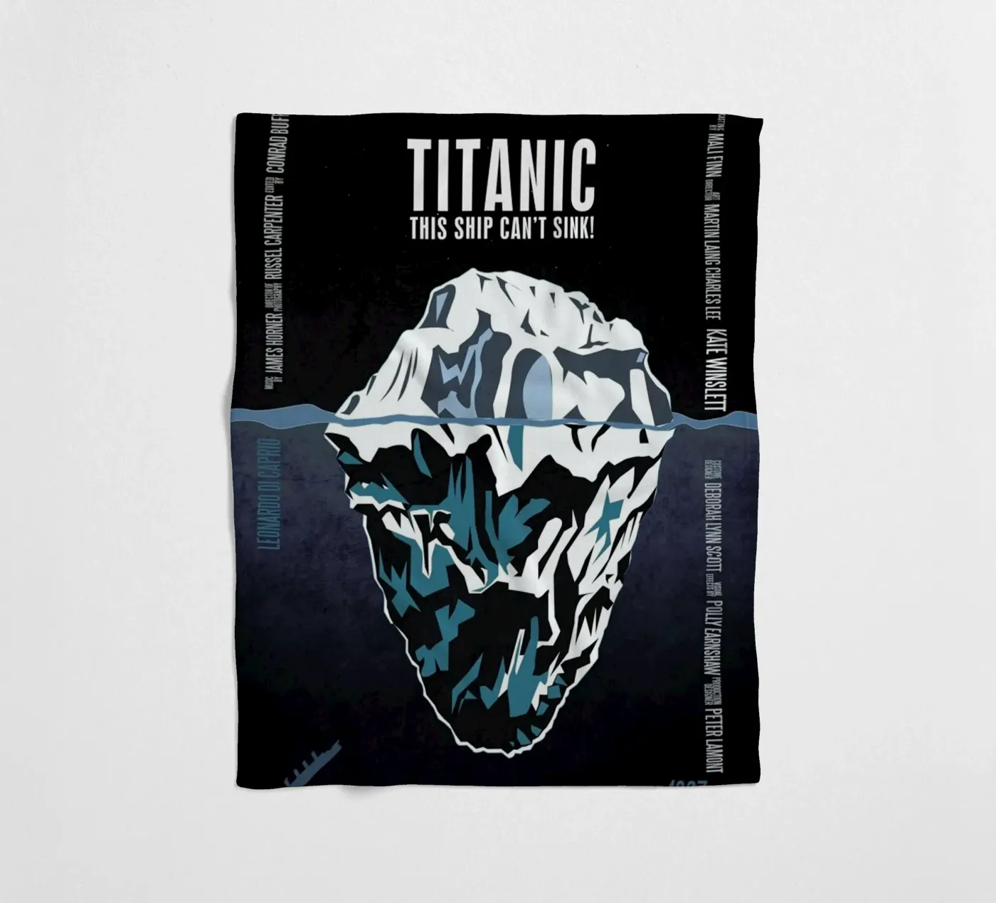 Titanic fleece blanket by Aycan Elijah Yilmaz