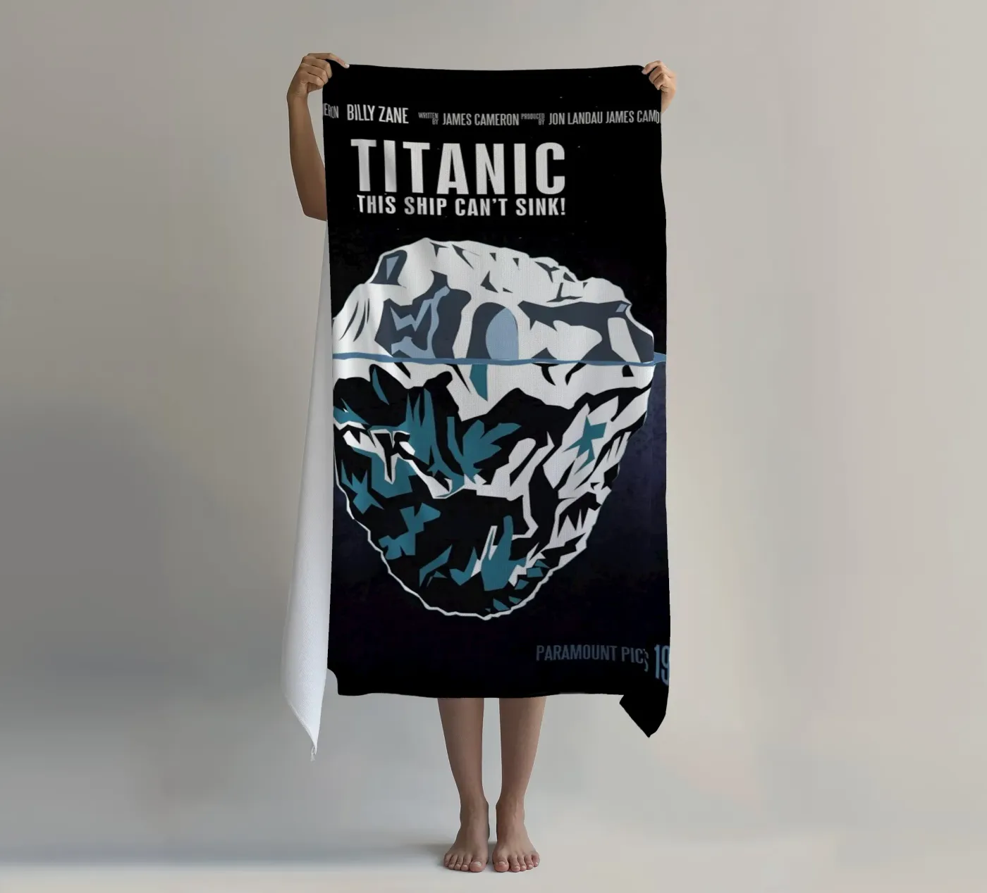 Titanic beach towel by Aycan Elijah Yilmaz