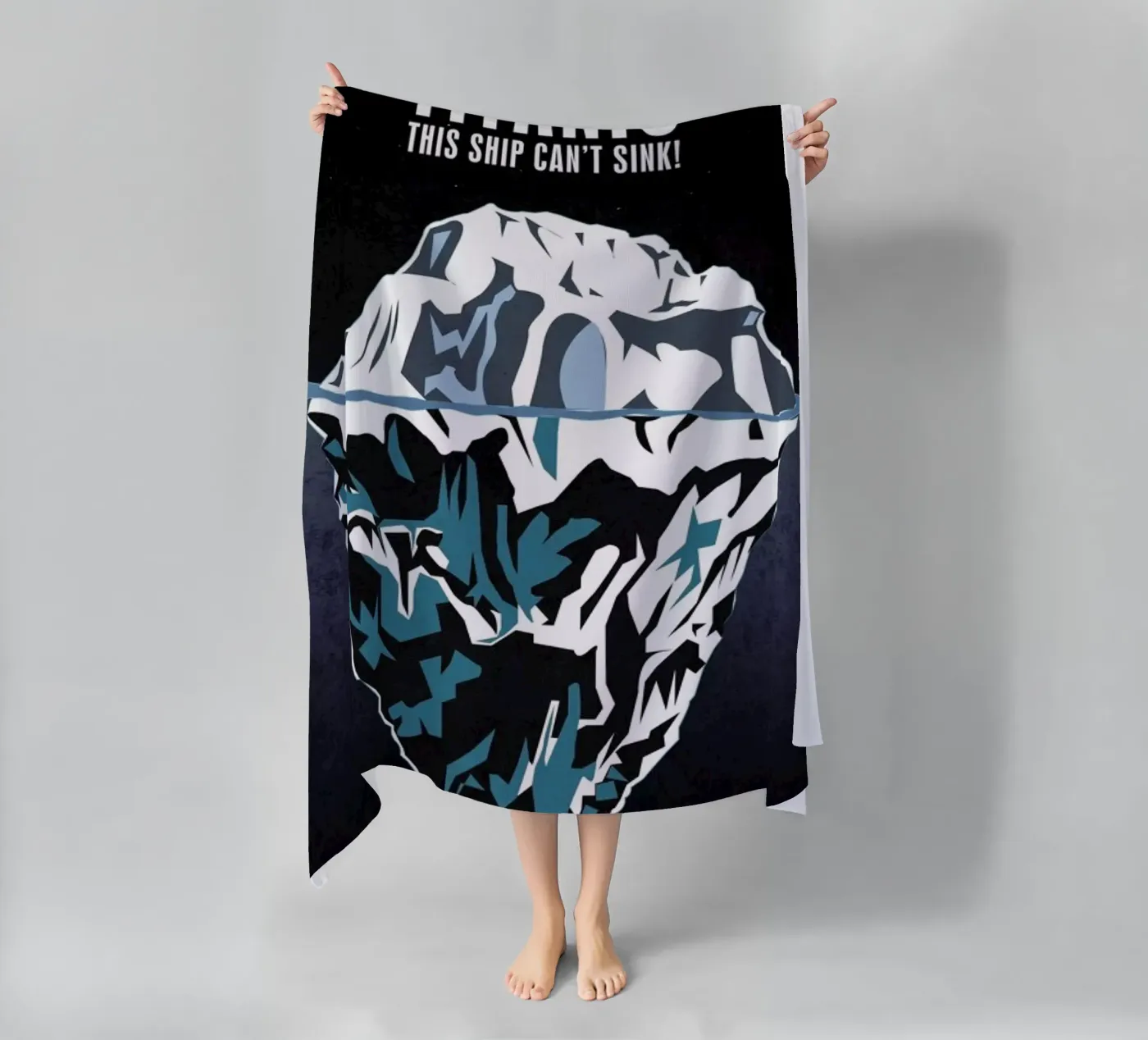 Titanic beach towel by Aycan Elijah Yilmaz