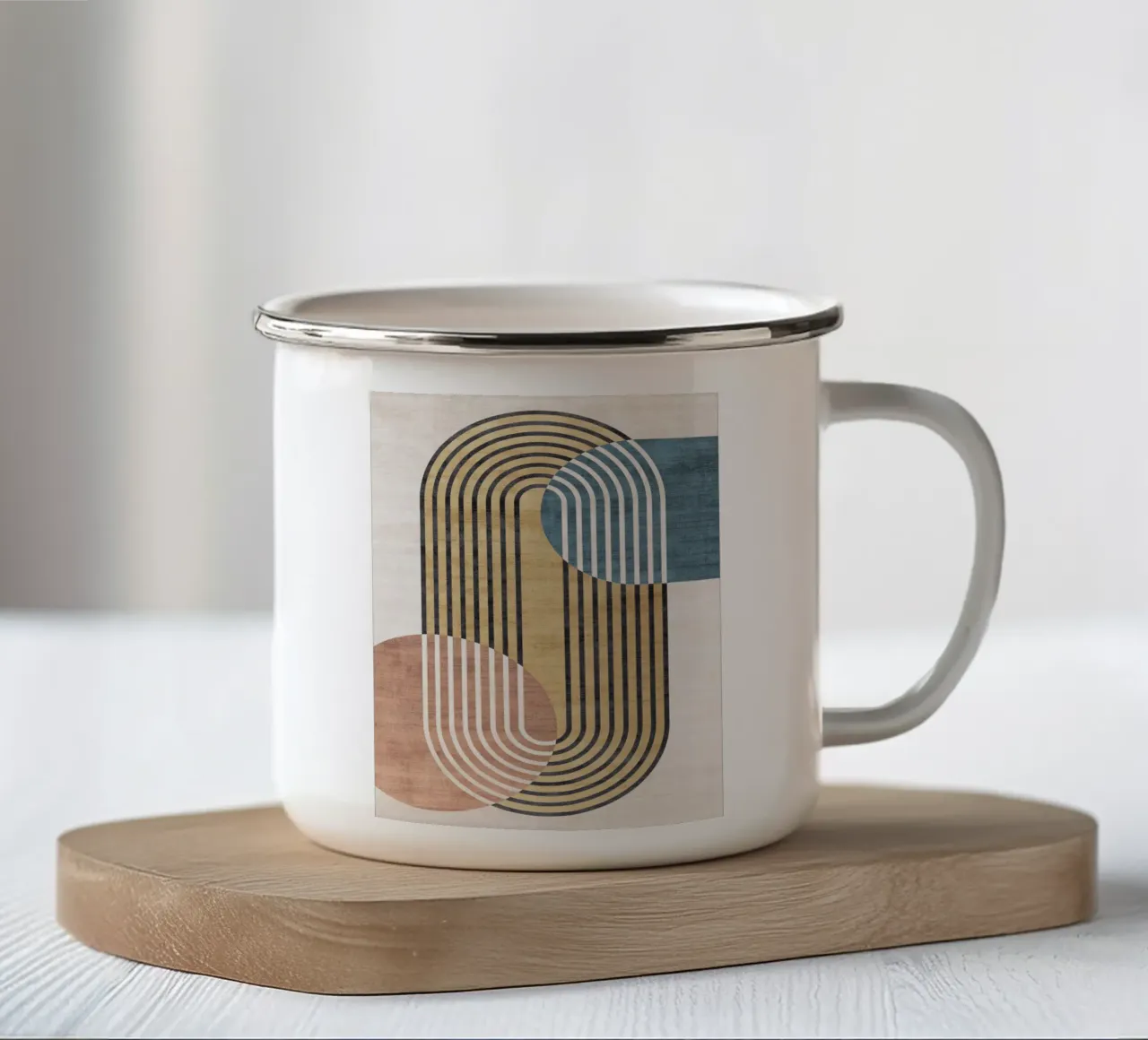 Geometric Harmony tazza in smalto da treechild