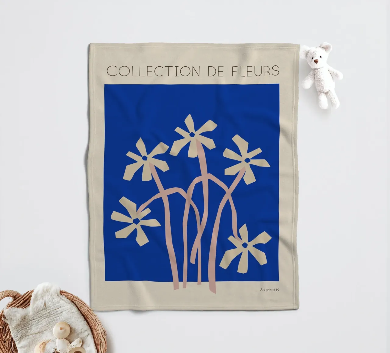 Collection De Fleurs coperta in pile da treechild