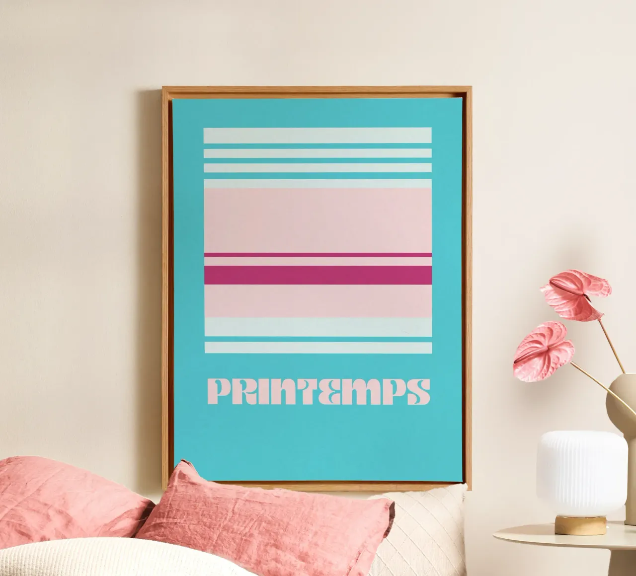 Spring #6 canvas with Floater frame by Carte Blanche Me Now