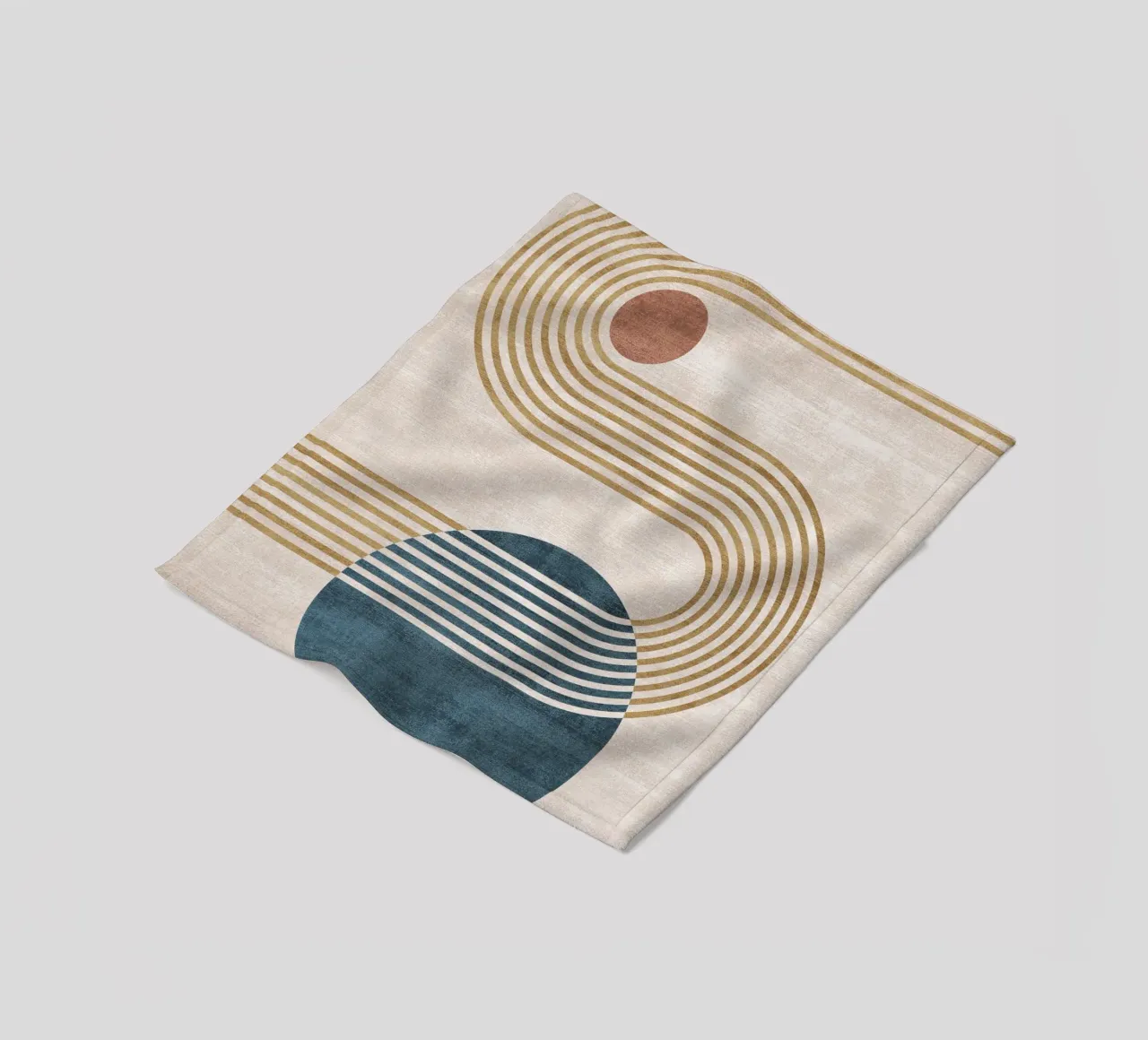 Geometric Harmony No 2 coperta in pile da treechild