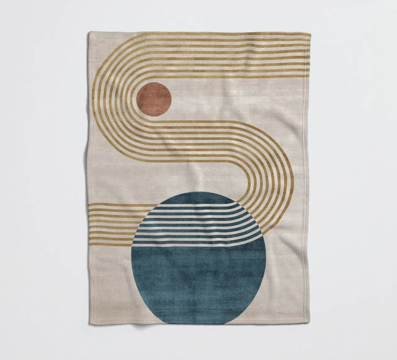 Geometric Harmony No 2 coperta in pile da treechild
