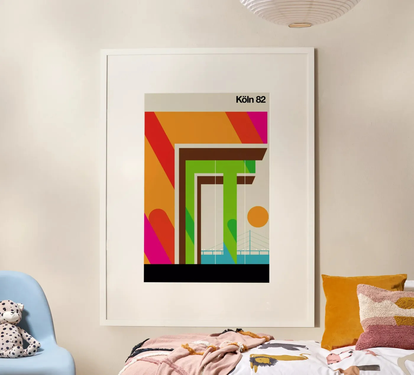 Köln 82 poster by Bo Lundberg