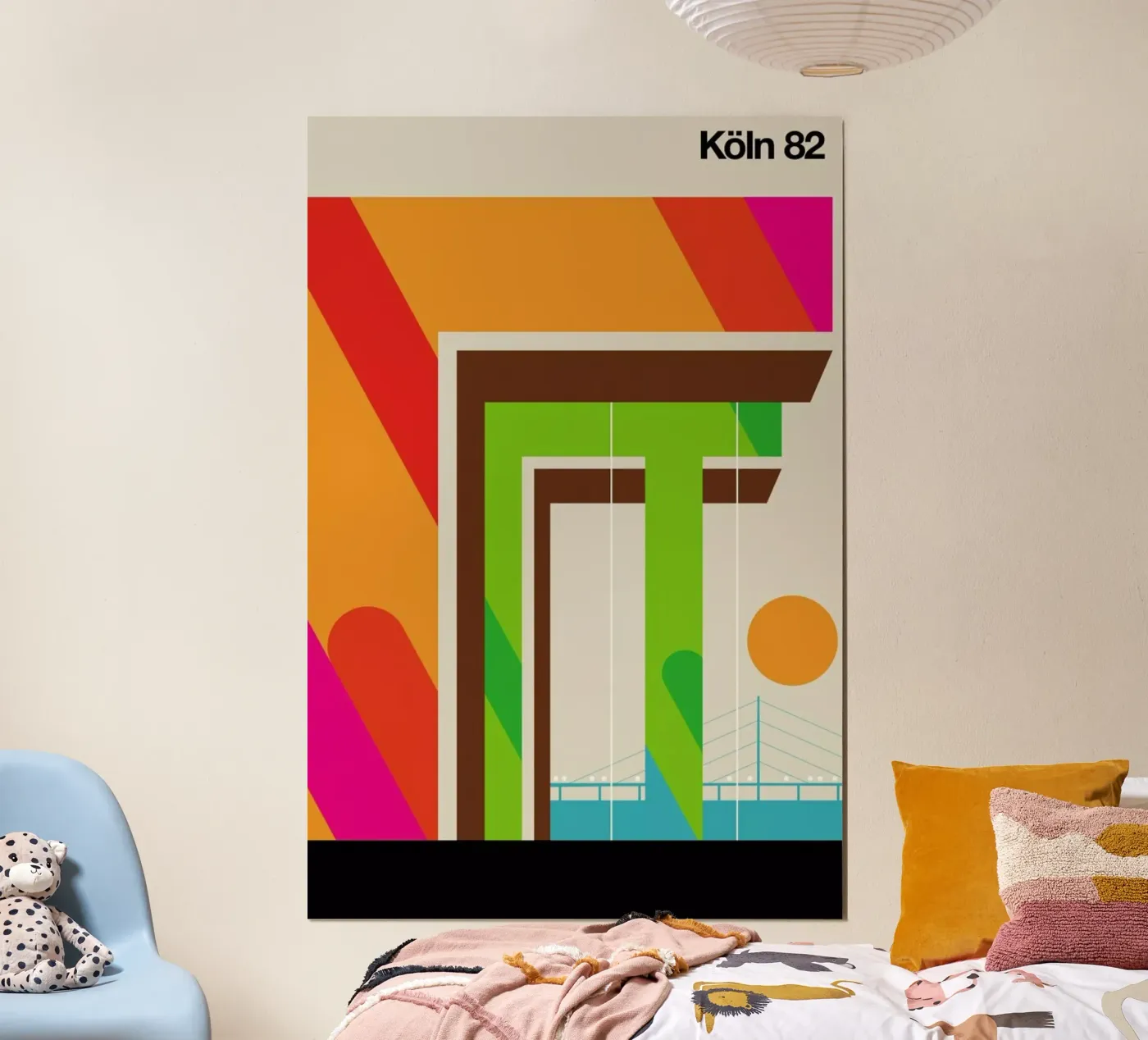 Köln 82 poster by Bo Lundberg