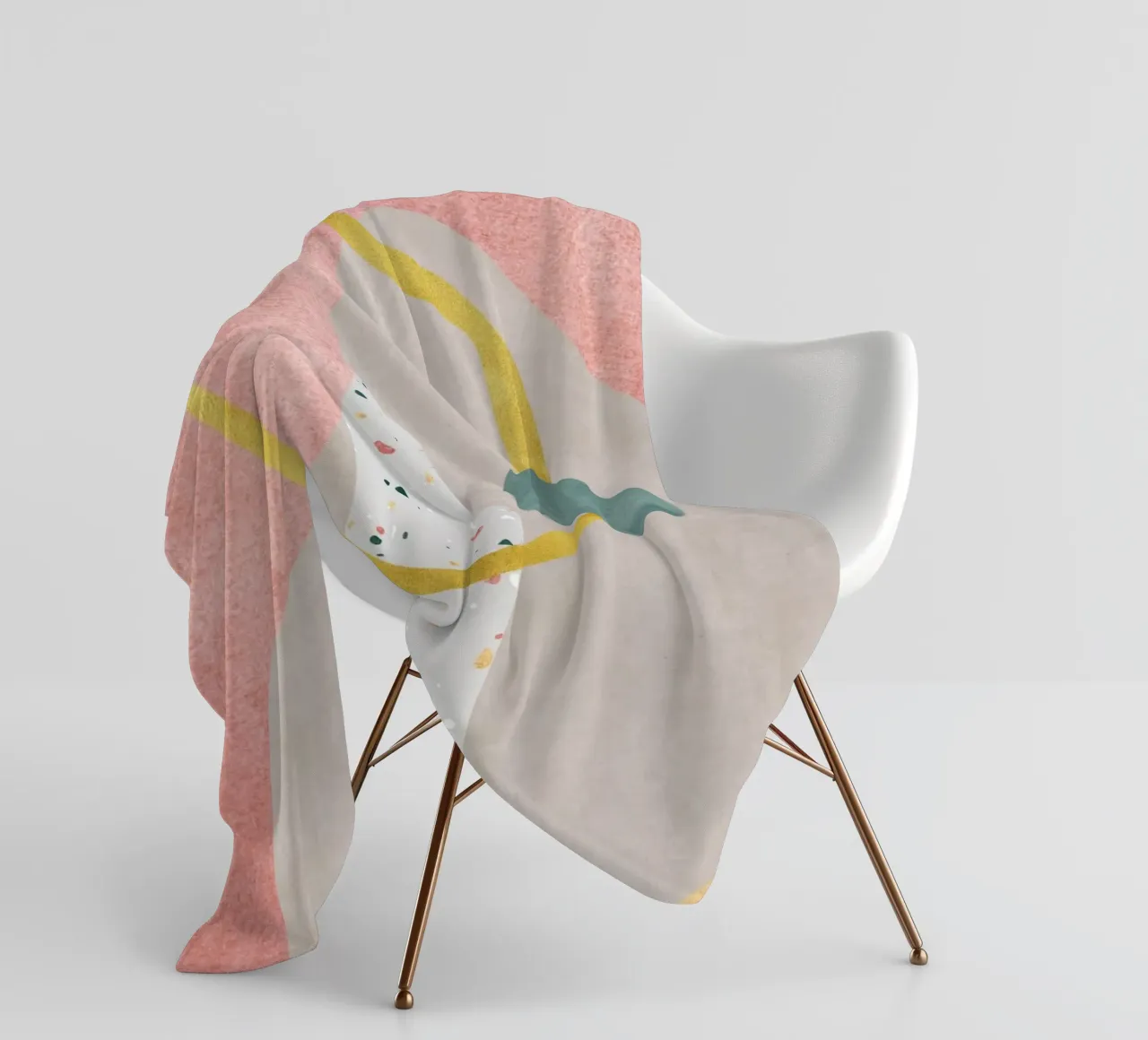 Geometric Harmony No 3 coperta in pile da treechild