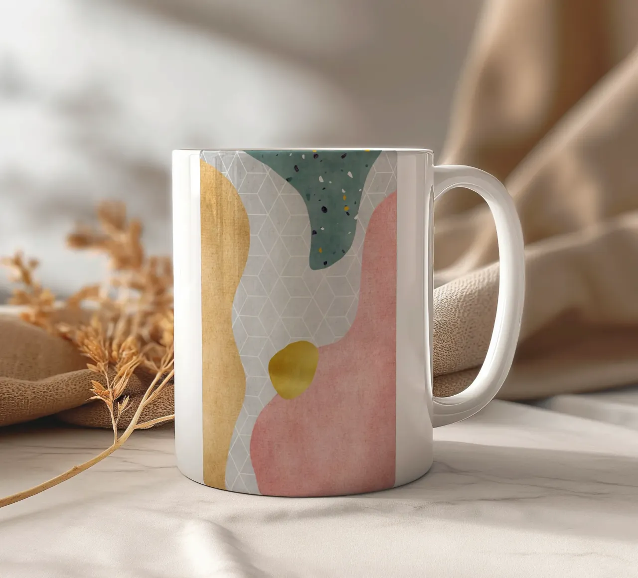 Geometric Harmony No 4 tazza in ceramica da treechild