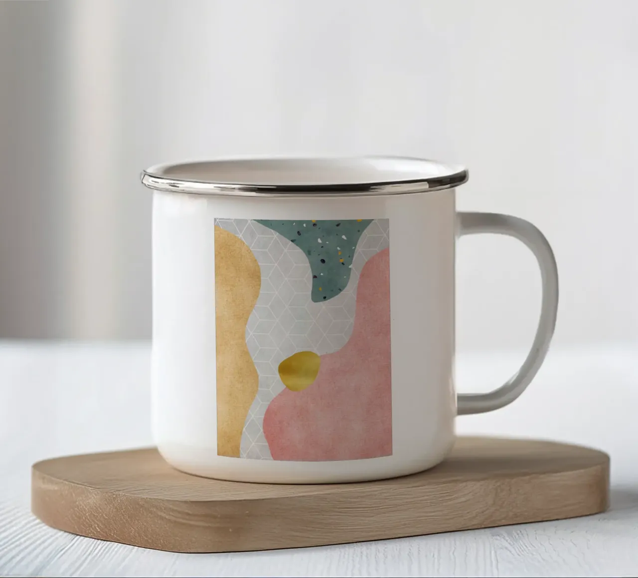 Geometric Harmony No 4 tazza in smalto da treechild
