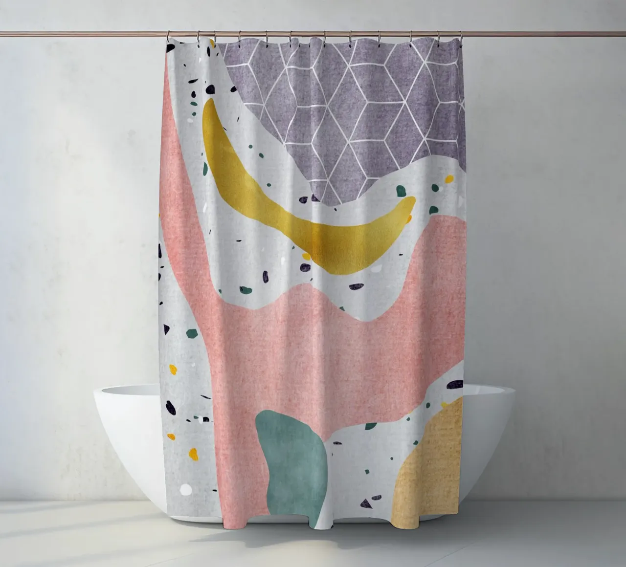 Geometric Harmony No 5 tenda da doccia da treechild