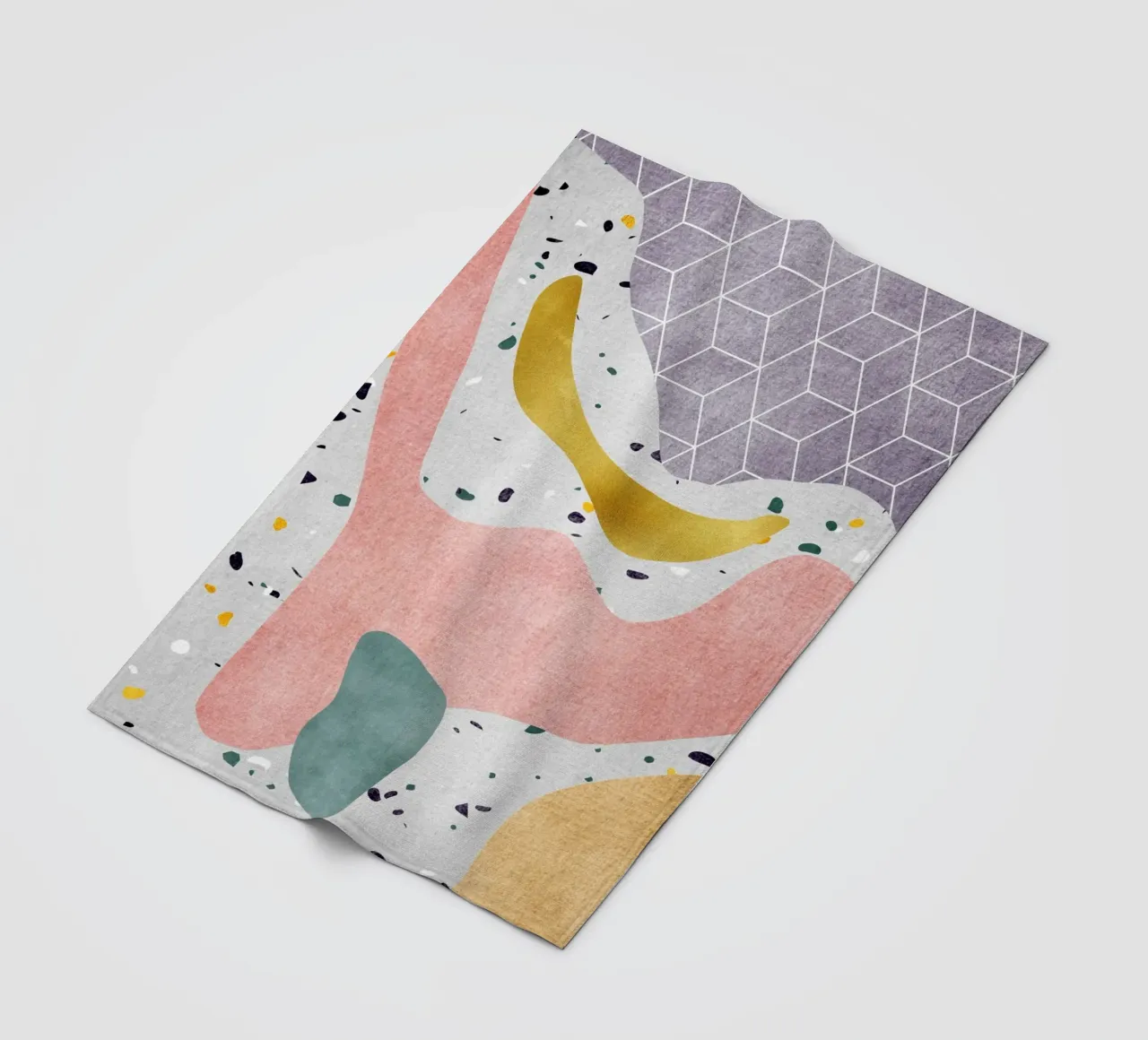 Geometric Harmony No 5 coperta in pile da treechild