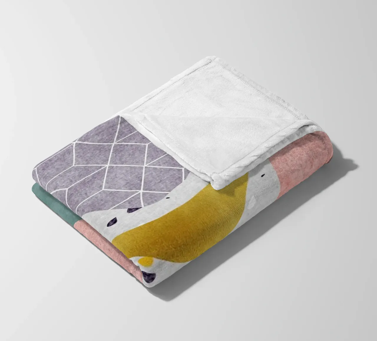 Geometric Harmony No 5 coperta in pile da treechild