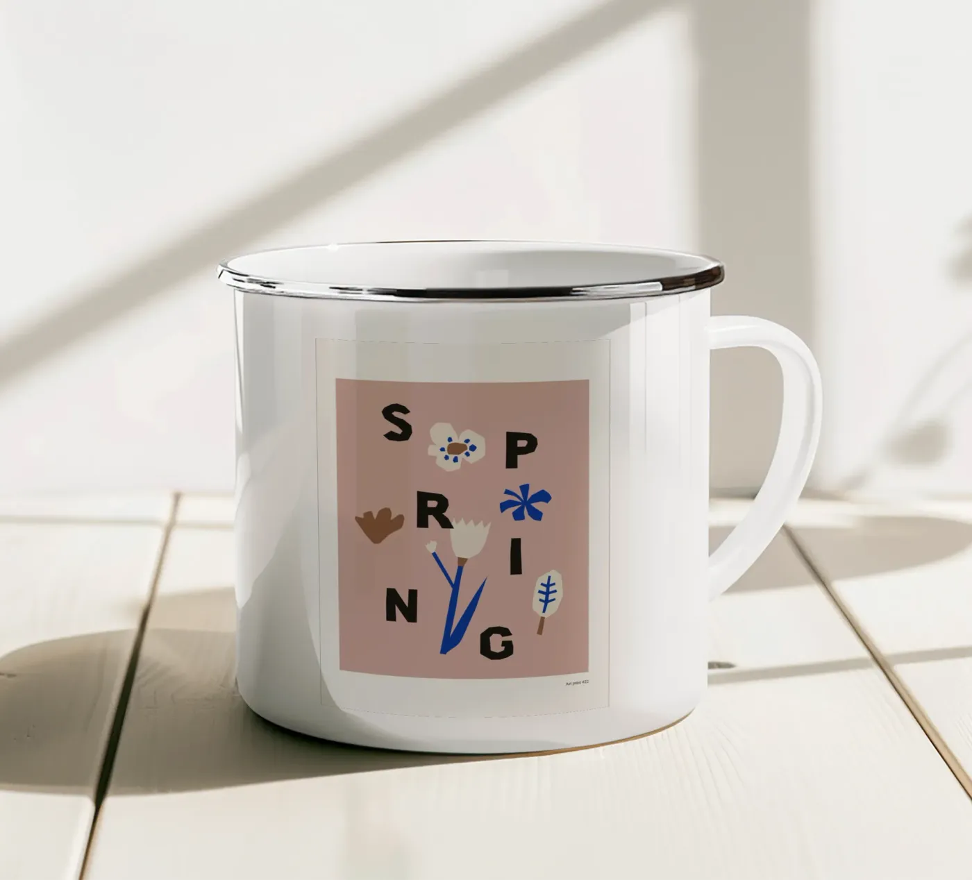 Spring enamel mug by treechild
