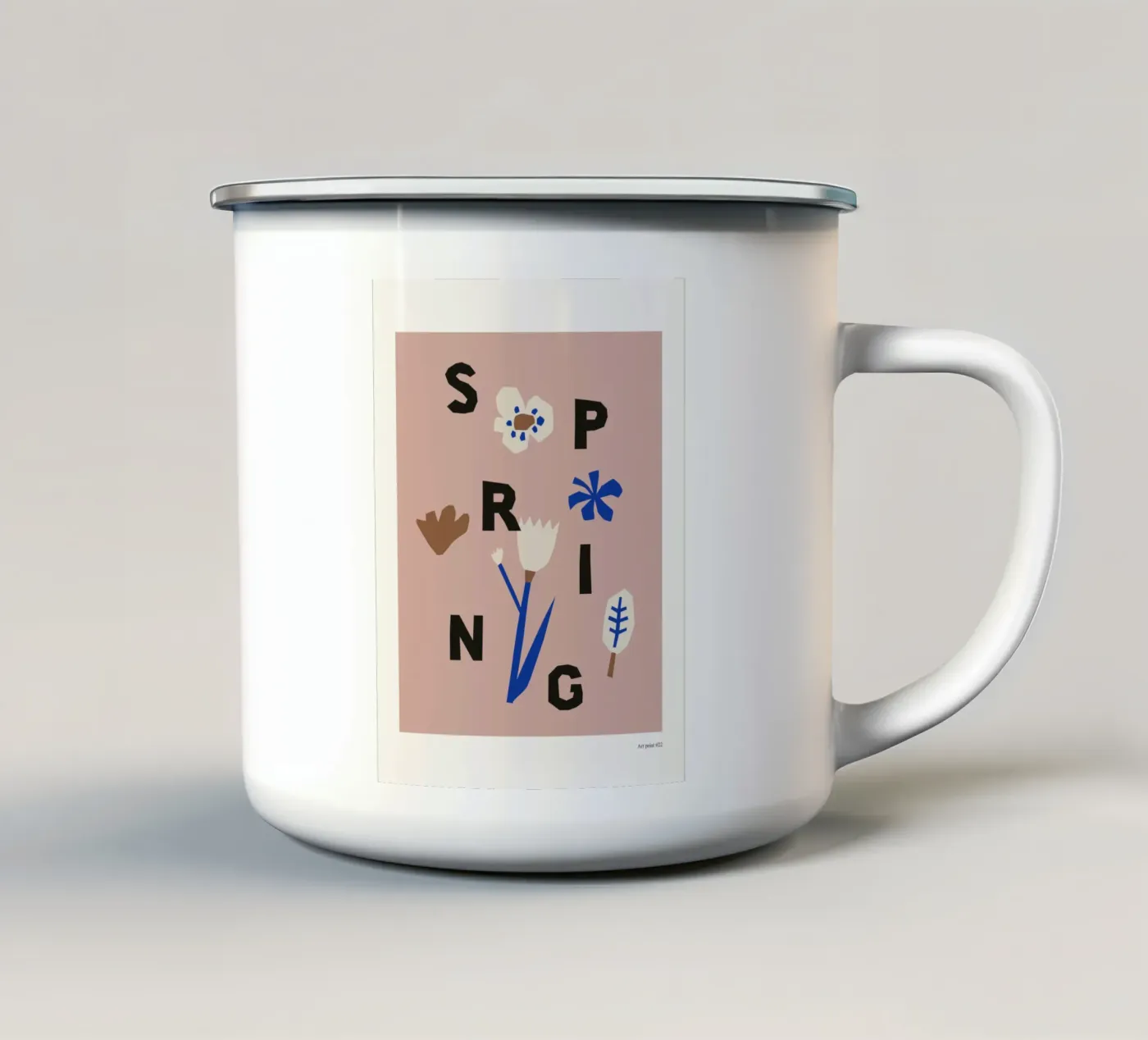 Spring enamel mug by treechild