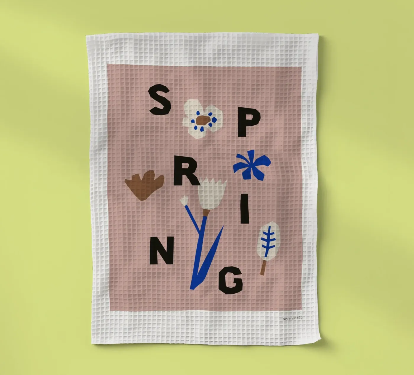 Spring tea towel by treechild