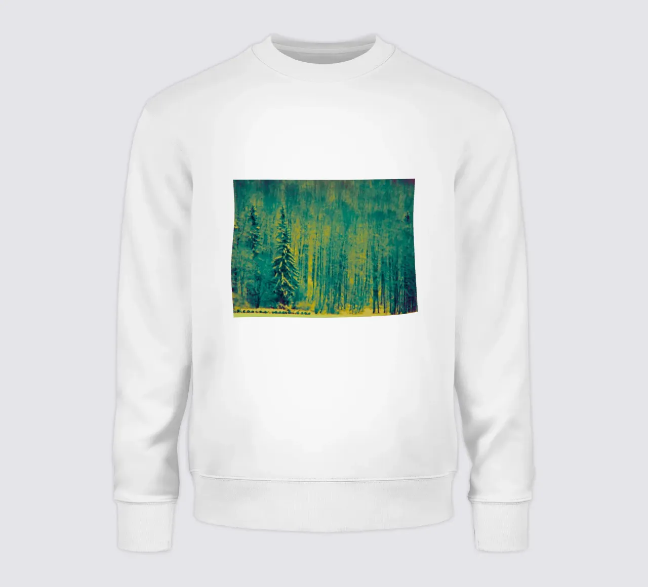 Alberi innevati nella foresta felpa da Something for you