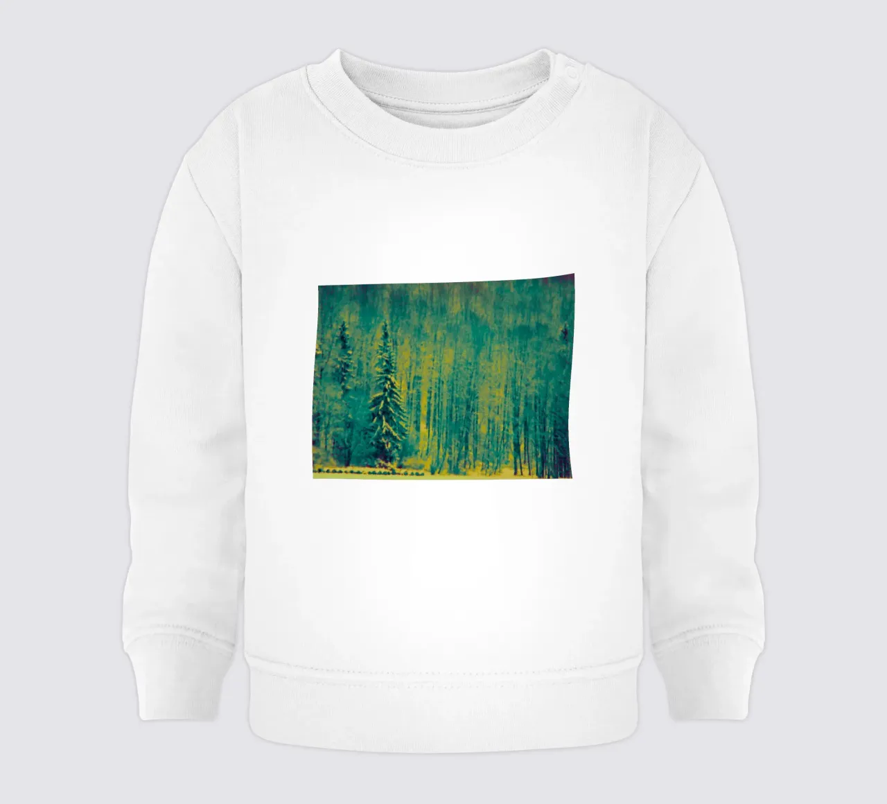 Alberi innevati nella foresta felpa neonato da Something for you