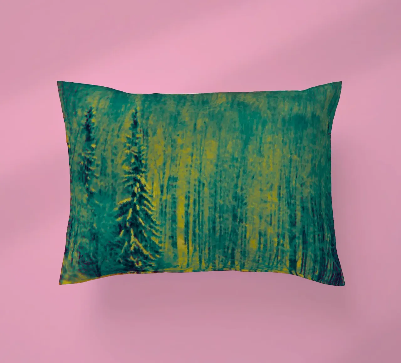 Alberi innevati nella foresta cuscino da Something for you