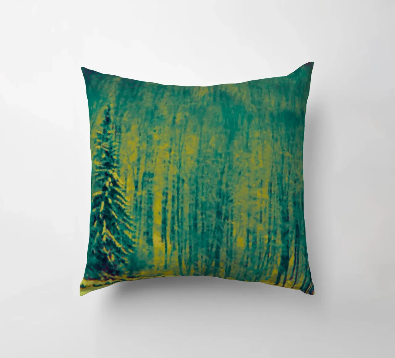 Alberi innevati nella foresta cuscino da Something for you