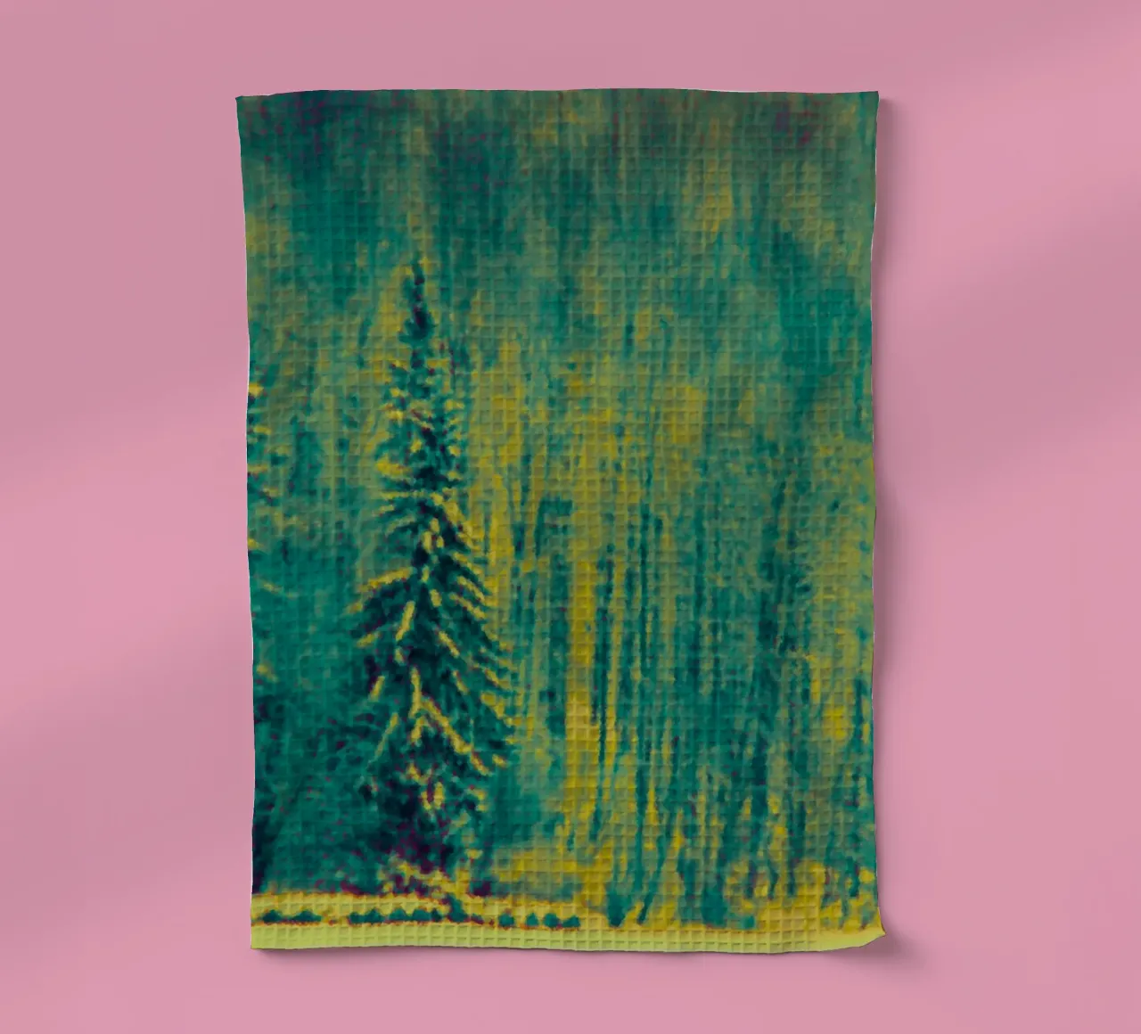 Alberi innevati nella foresta canovaccio da cucina da Something for you