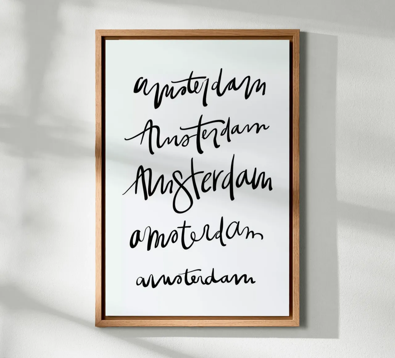 Amsterdam canvas met Baklijst van Kristen Polsinelli