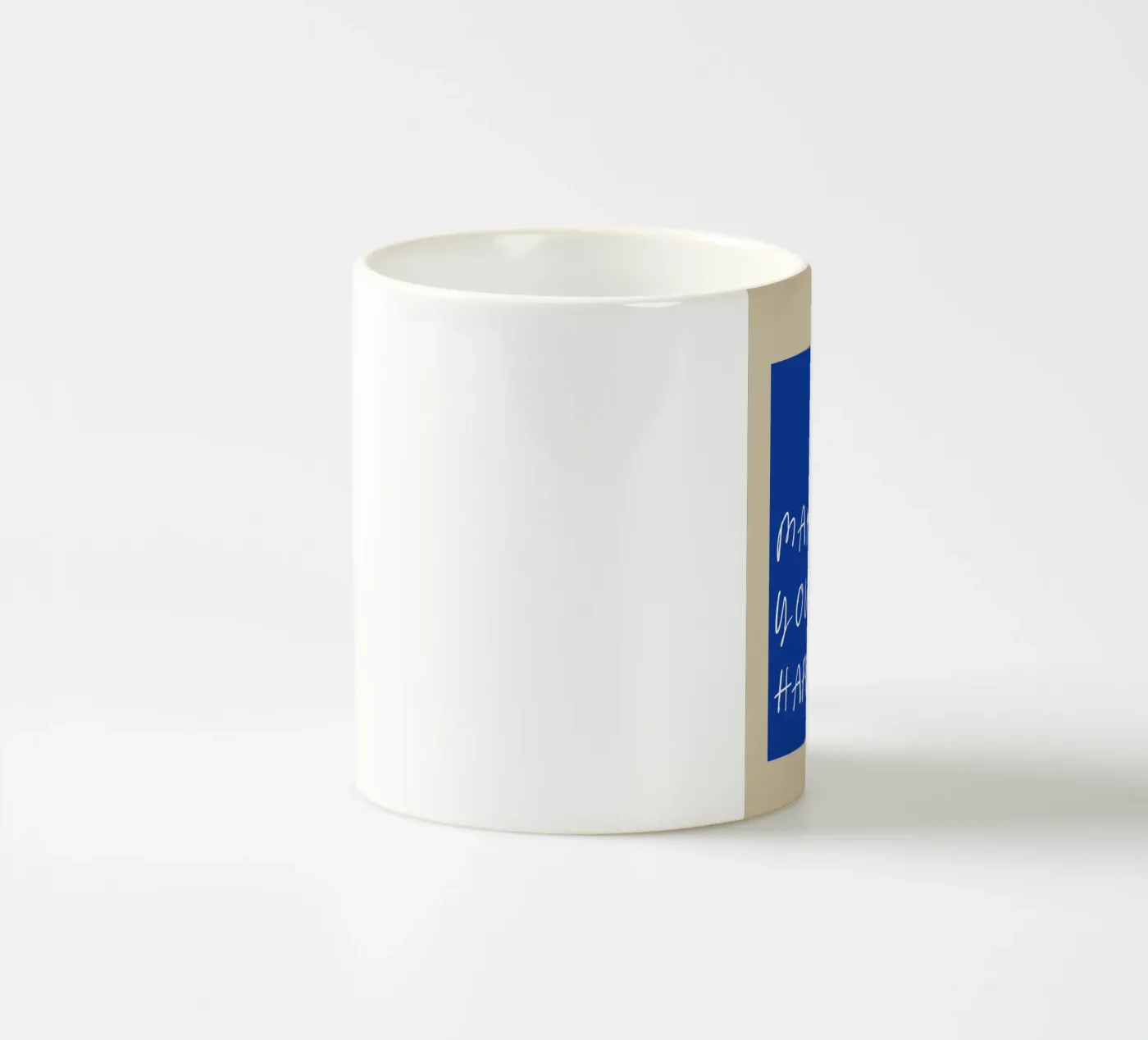 Make Yourself Happy ceramic mug by treechild