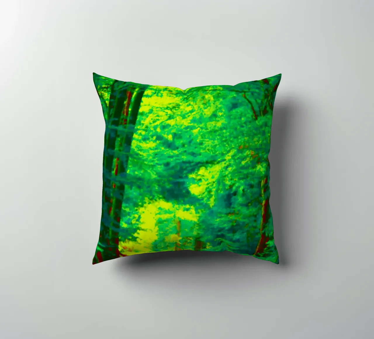 A path in the forest in summer decorative cushion by Something for you