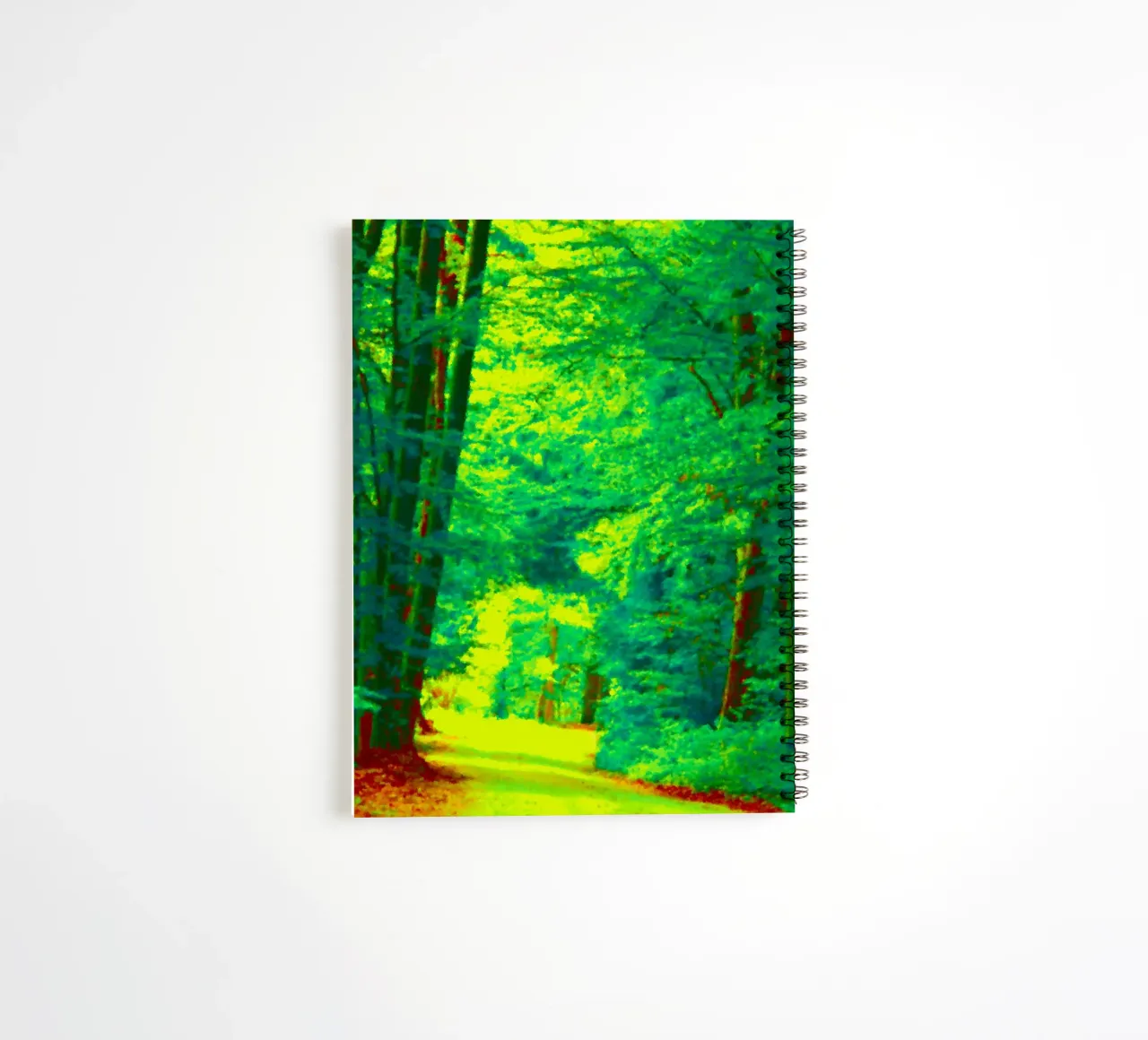 A path in the forest in summer spiral notebook by Something for you