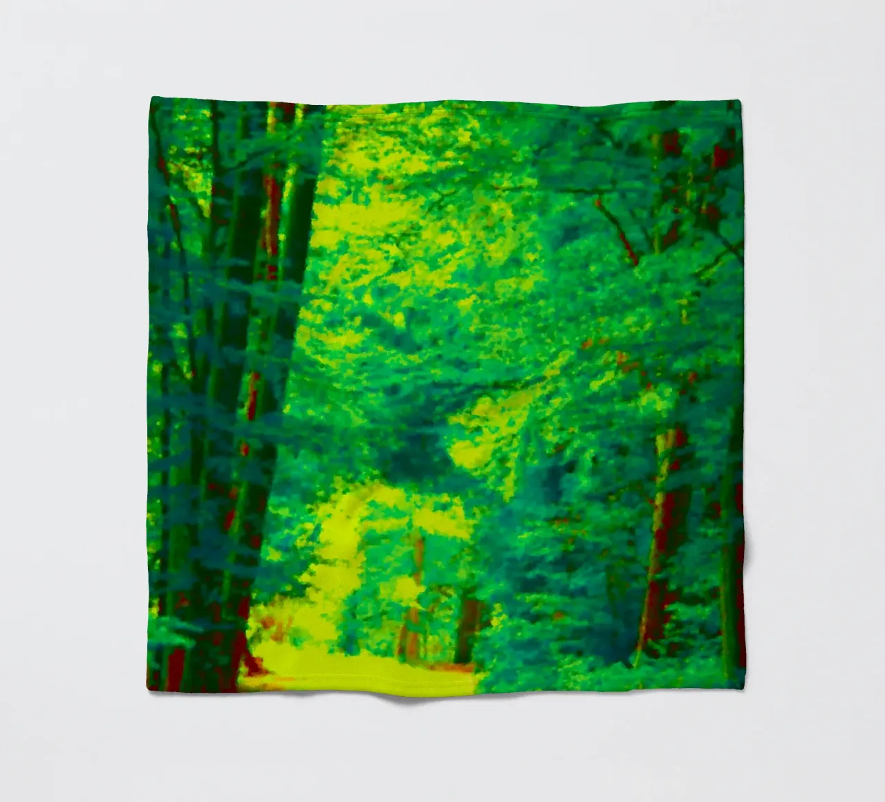 A path in the forest in summer fleece blanket by Something for you