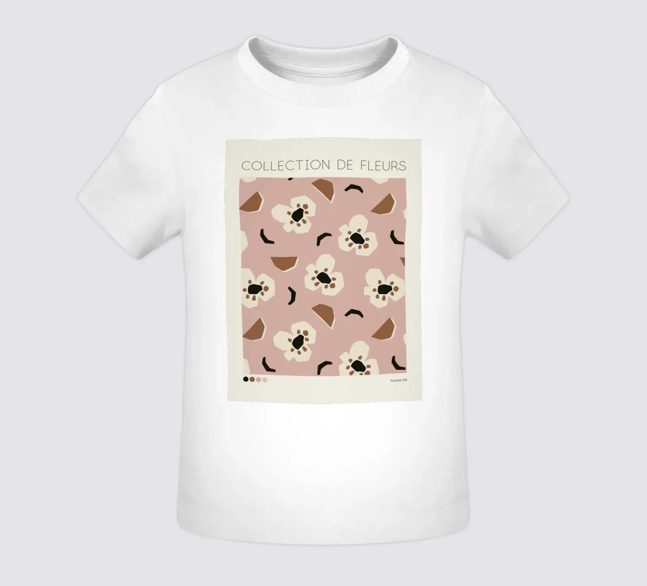 Collection De Fleurs No 2 maglietta neonato da treechild