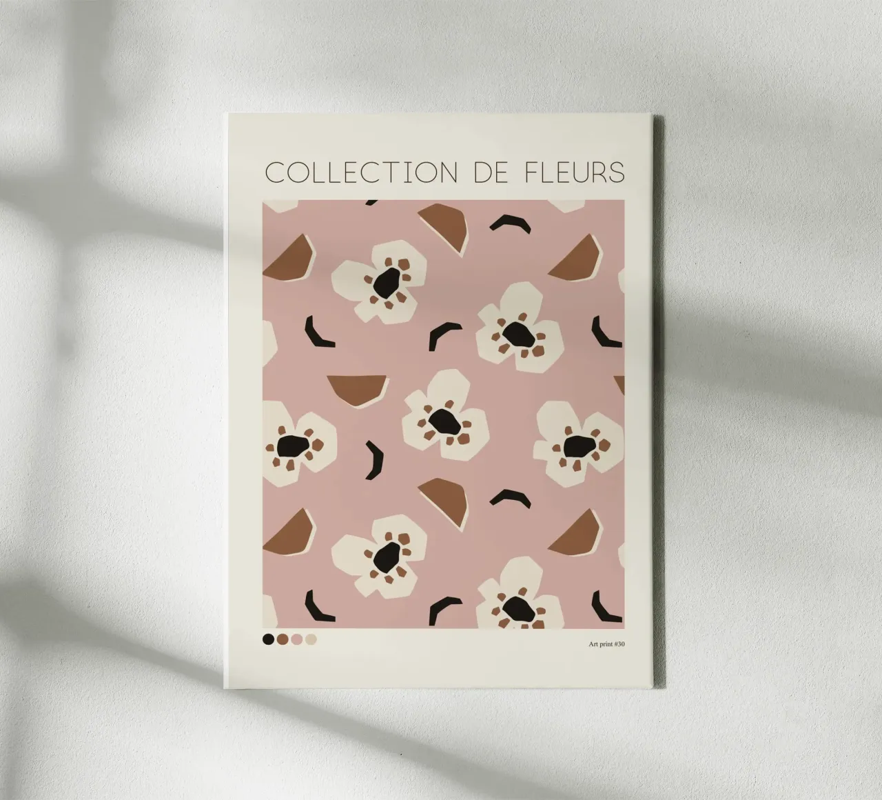 Collection De Fleurs No 2 tela con Cornice a cassetta da treechild