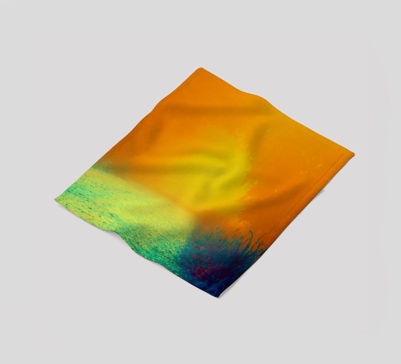 A path in the forest in the fog fleece blanket by Something for you