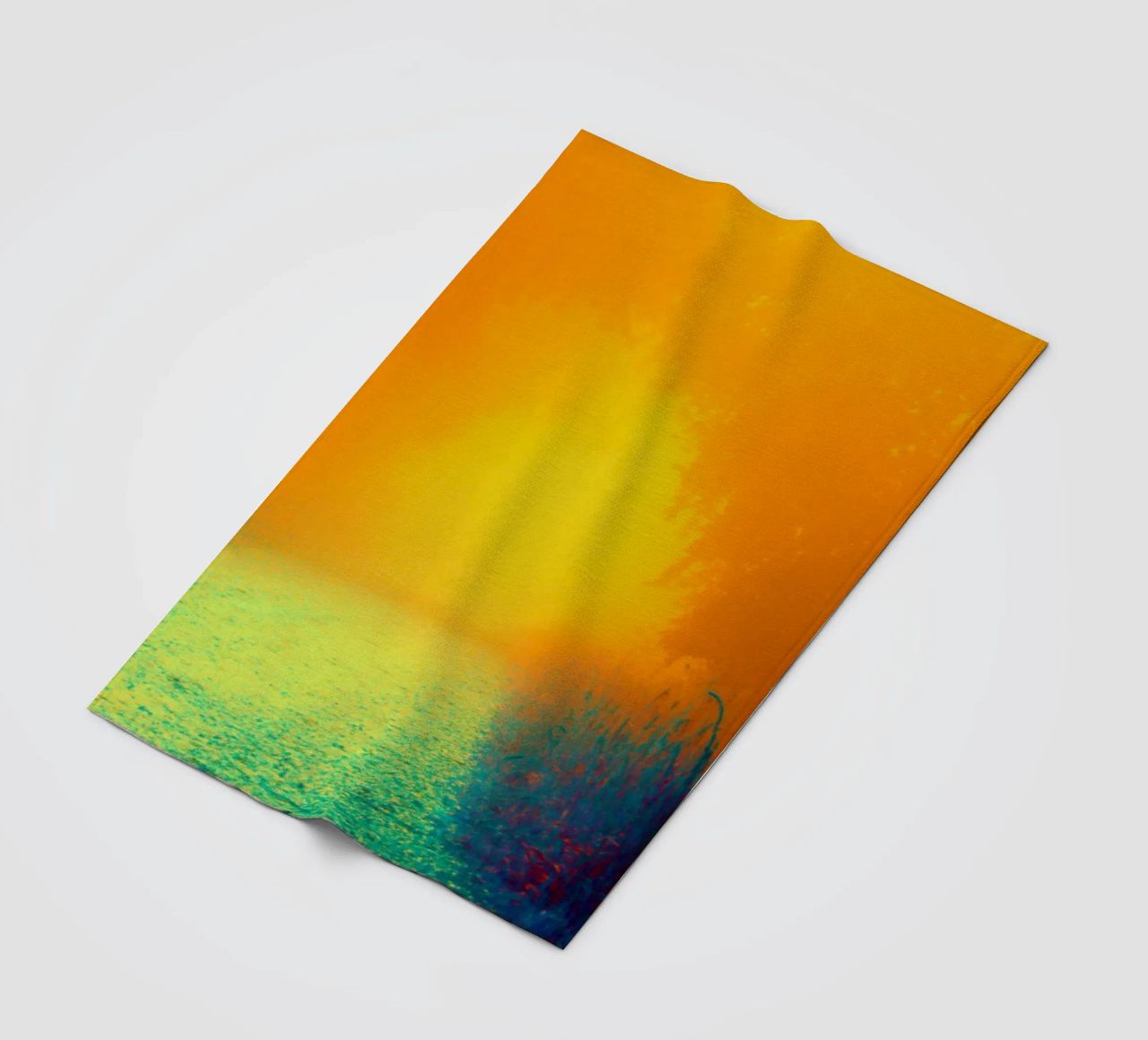 A path in the forest in the fog fleece blanket by Something for you