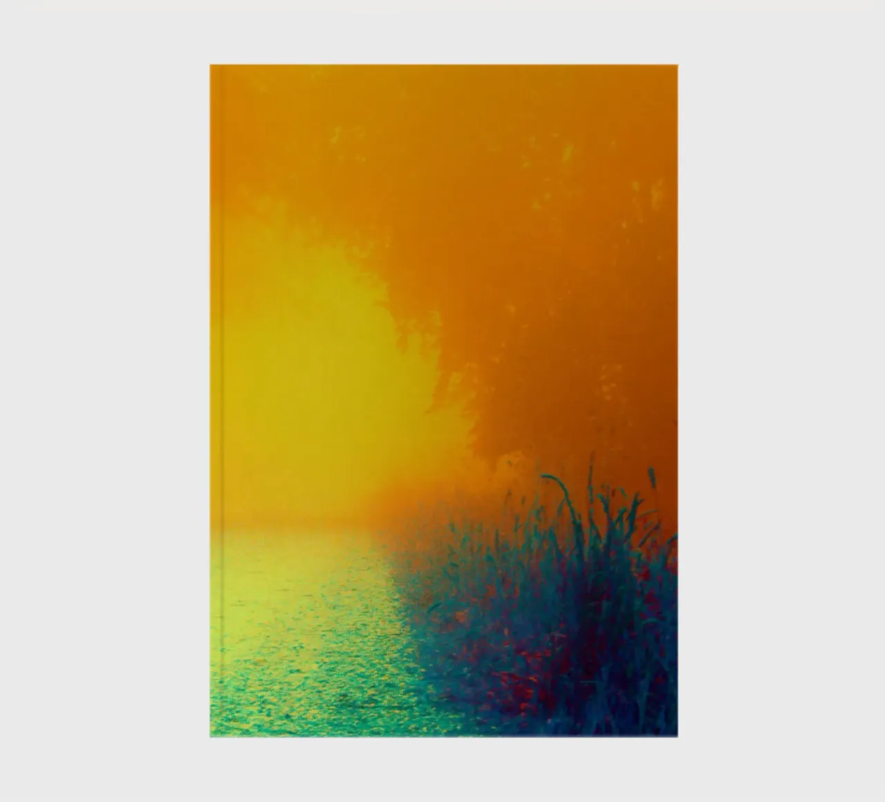 A path in the forest in the fog notebook by Something for you