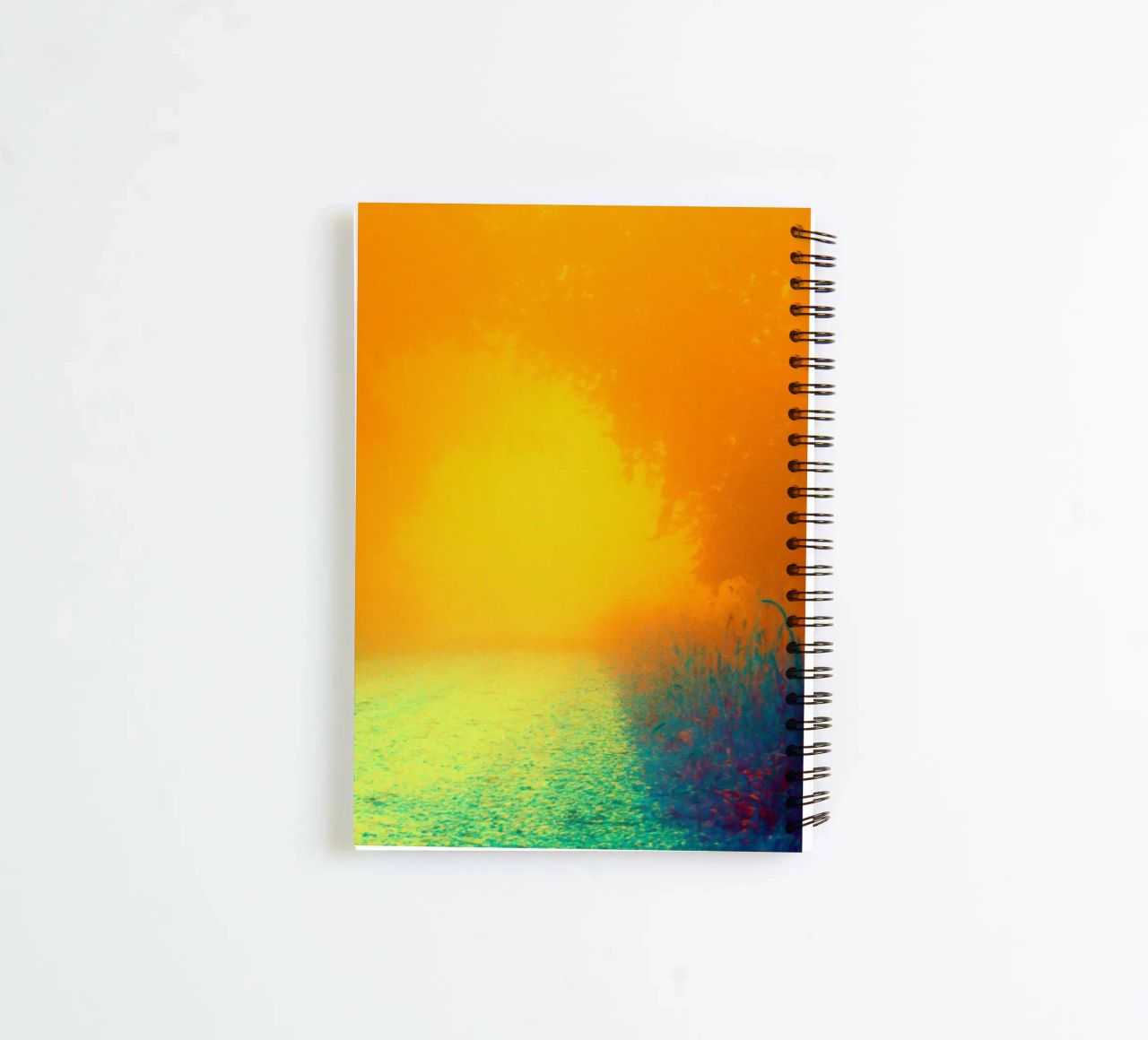 A path in the forest in the fog spiral notebook by Something for you
