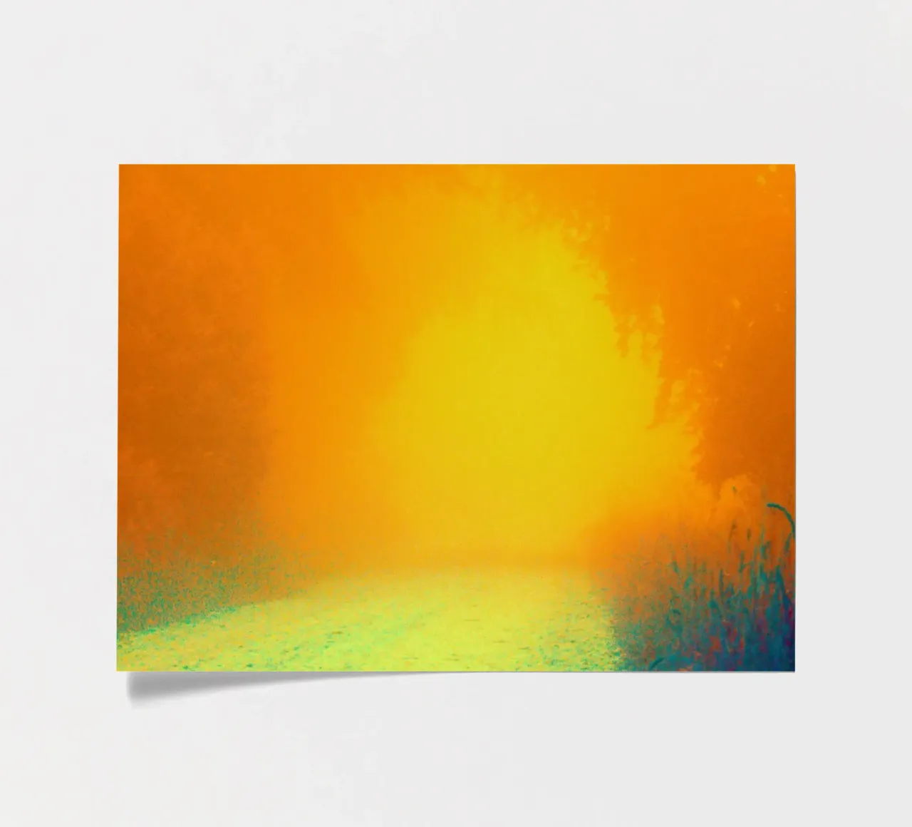 A path in the forest in the fog sticker sheet by Something for you