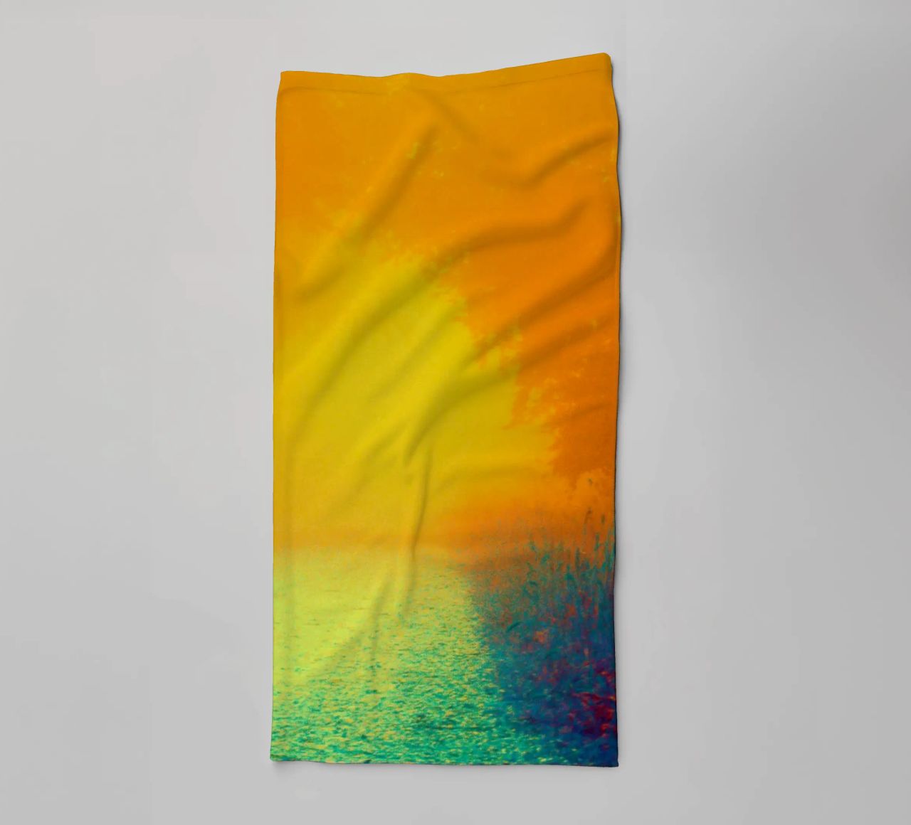 A path in the forest in the fog towel by Something for you