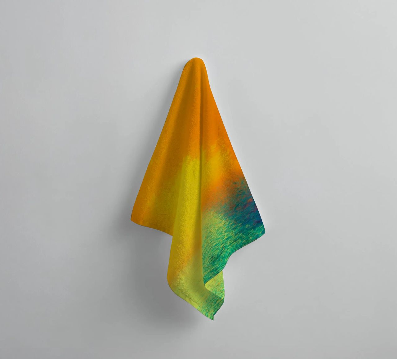 A path in the forest in the fog towel by Something for you