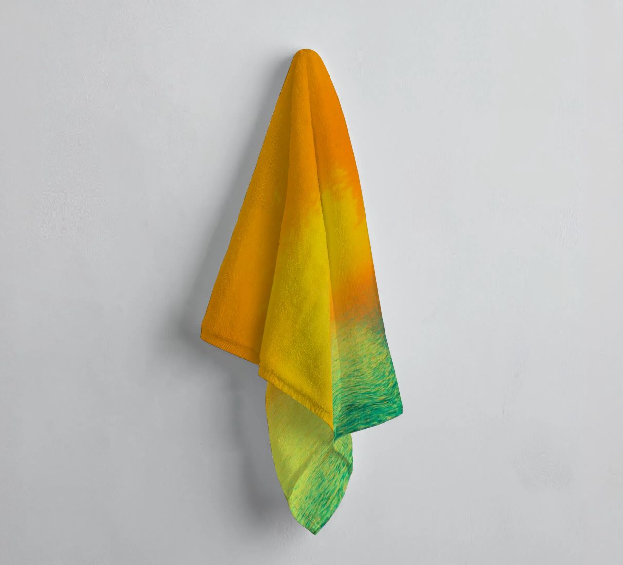 A path in the forest in the fog towel by Something for you